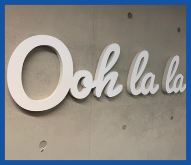 3D wall sign